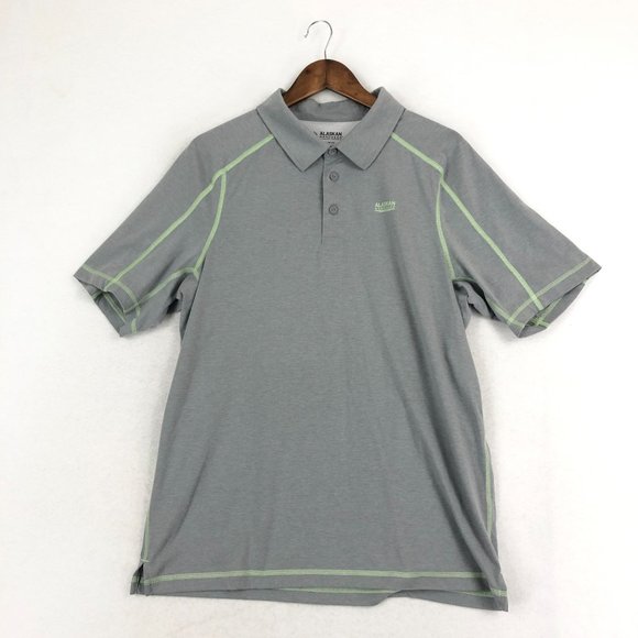 Alaskan Hardgear Duluth Trading Co Men's Size Medium Grey Standard Polo Shirt - Picture 1 of 9